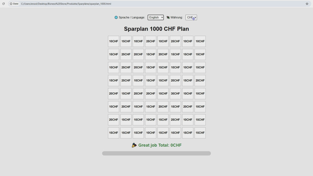spartracker Sparplan Set,  Dein Weg von 1.000€ bis zu 10.000€ Ersparnis